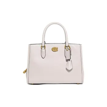 COACH Brooke Leather Tote Bag Shopping Bag Shoulder Bag Crossbody Bag Handbag Large Size Women's White