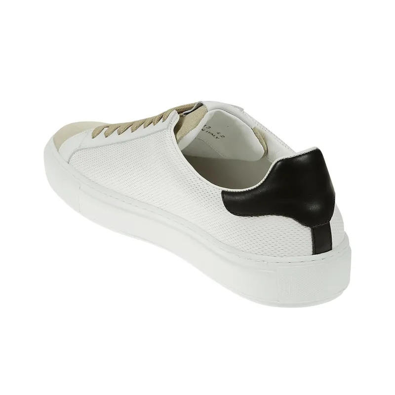 CANALI Low-Top Skateboard Shoes Men's White-4