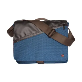 Manhattan Portage Bulletproof Nylon Flap Closure Crossbody Bag Shoulder Bag Medium Size Unisex Marine Blue