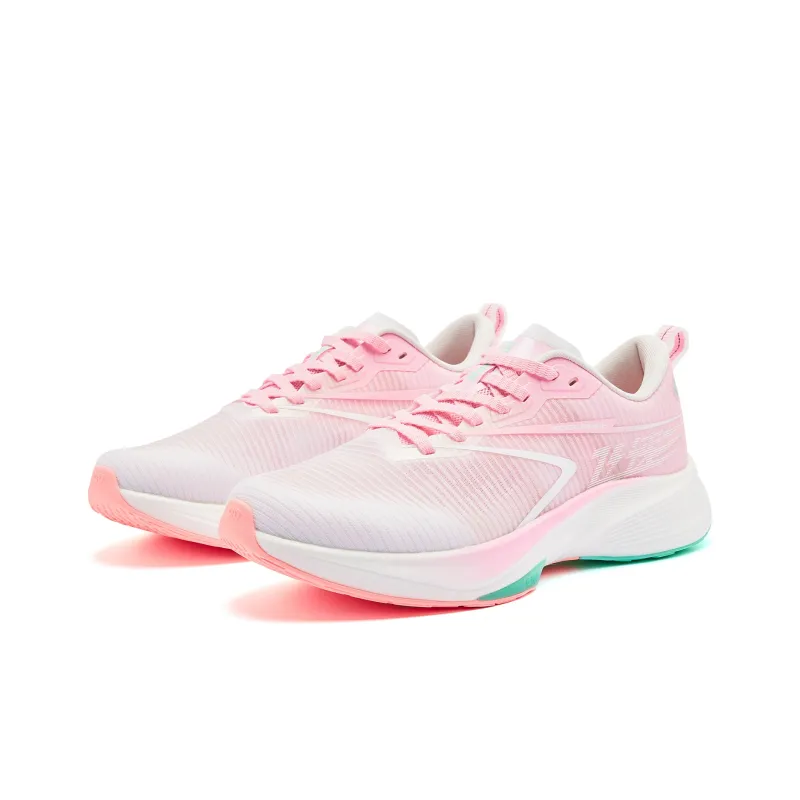 QIAODAN Rapid 2.0 Balance Lightweight Low Top Q KUNGFU PRO Casual Running Shoes Men's Jordan White Cherry Blossom Pink-2