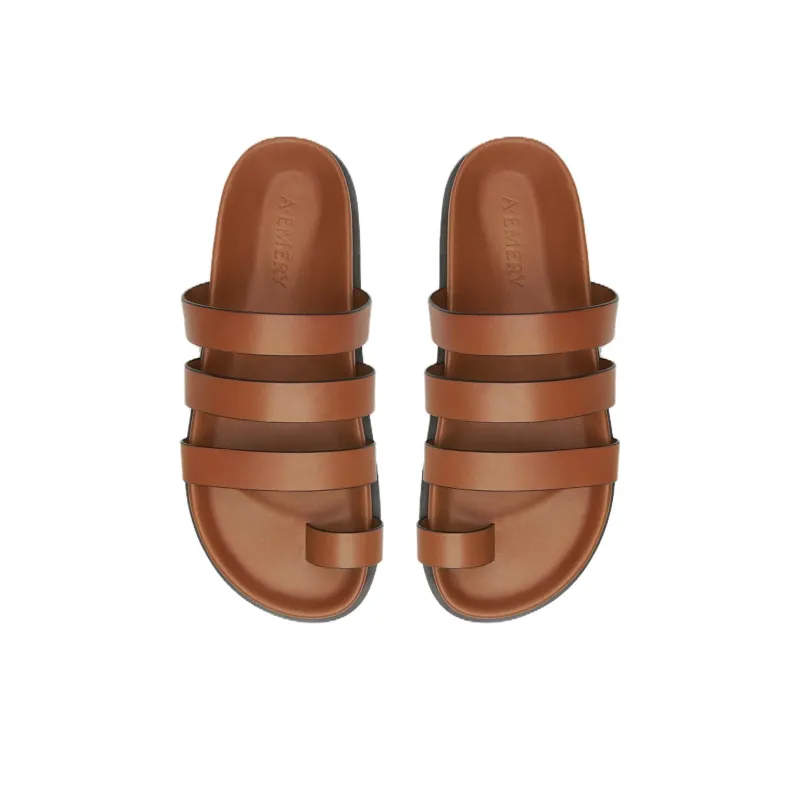 A.EMERY Rubber Sole Slide Slippers Women's Chocolate-4