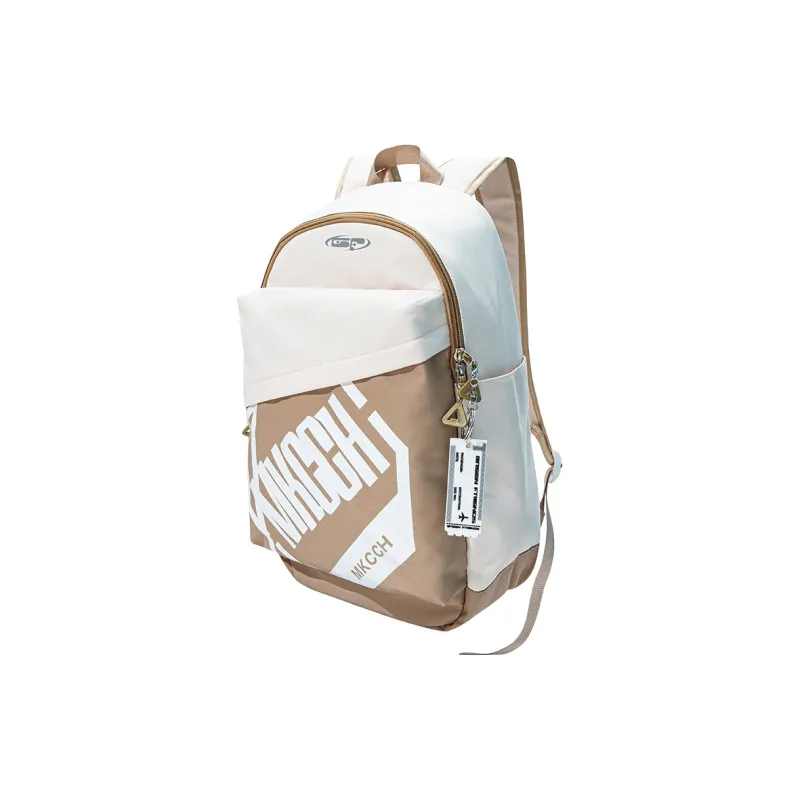 GF Nylon Backpack Large Size Unisex Black/White-21