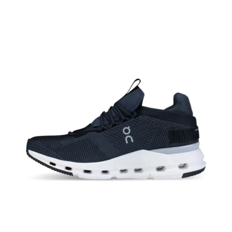 On Running Cloudnova Navy White Women's-0