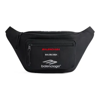 Balenciaga Explorer Polyamide Fanny Pack Men's Black