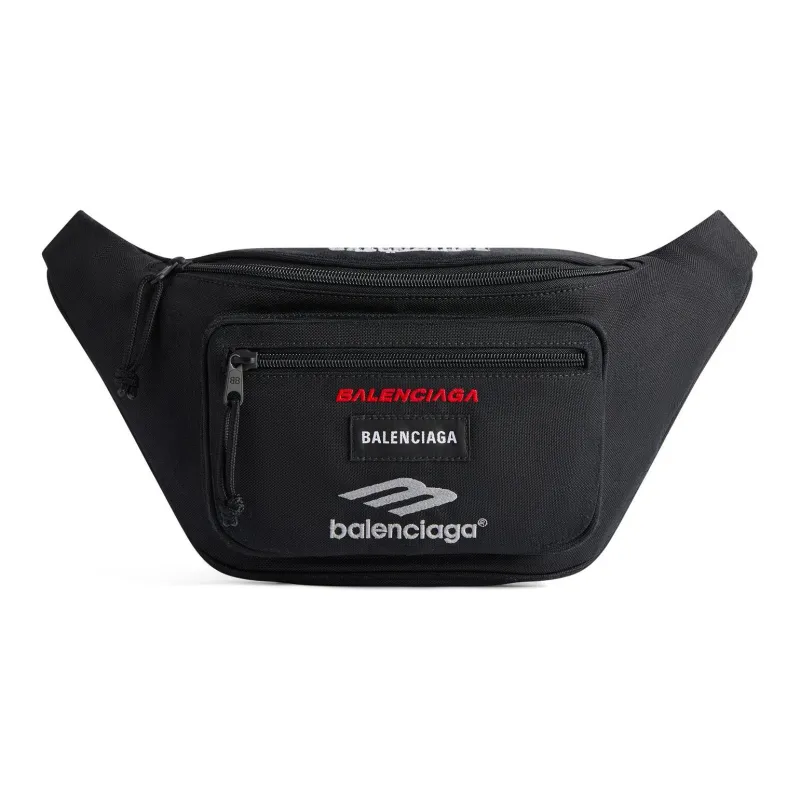 Balenciaga Explorer Polyamide Fanny Pack Men's Black-0
