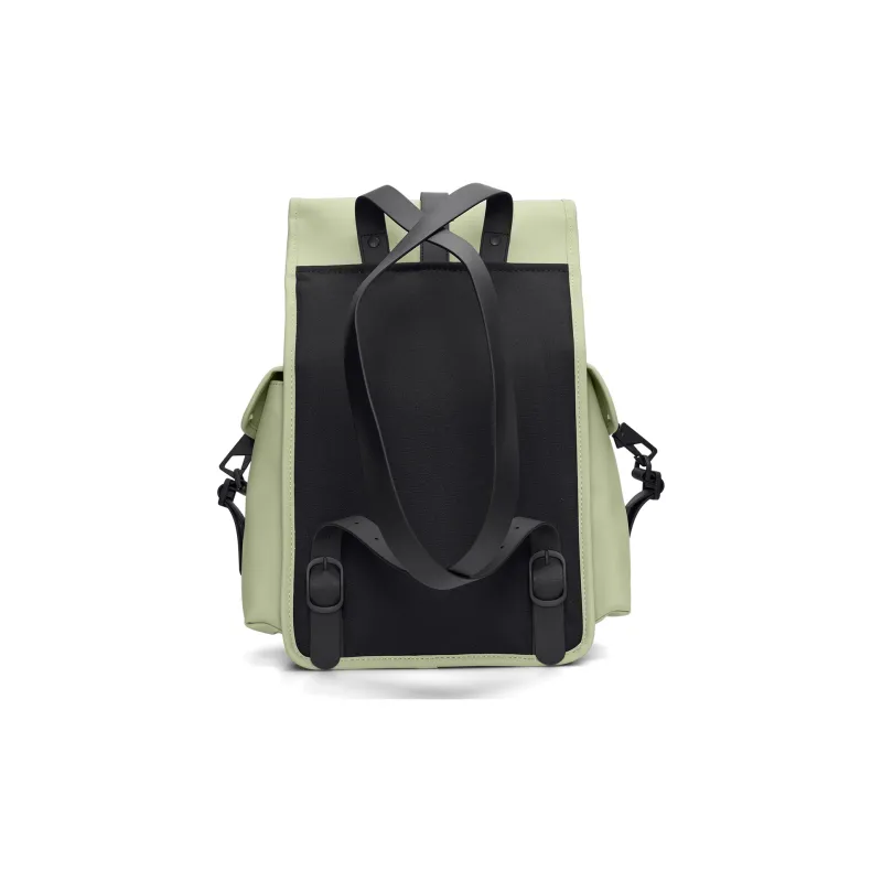 Rains Polyester Laptop Backpack Large Size Unisex Black Off white Gray-10