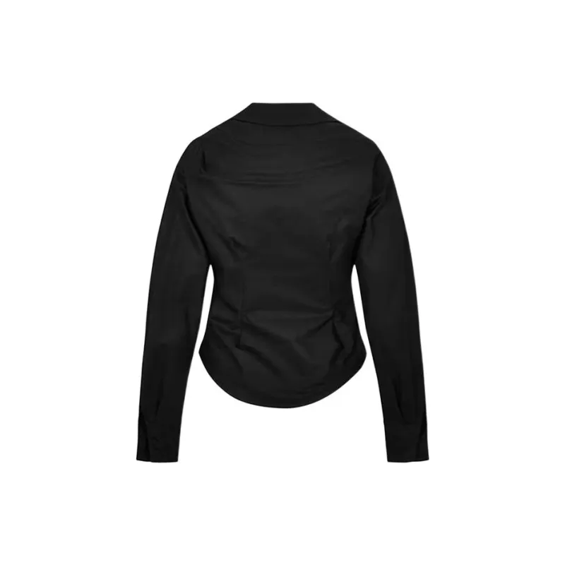 Vivienne Westwood Logo Embroidered Drunken Shirt-1