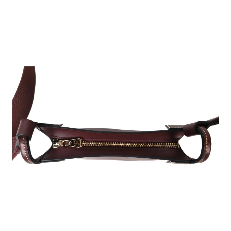 LONGCHAMP Le Foulonné Calfskin Crossbody Bag, Shoulder Bag Men's Plum-4