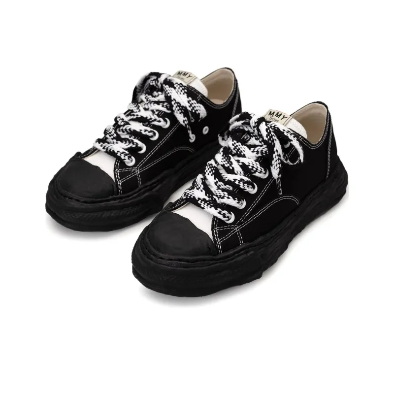 Maison MIHARA YASUHIRO Peterson 23 Og Sole Canvas Low White Black-1