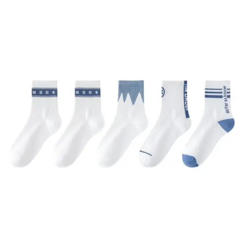 MIIOW Mid Calf Socks Women's 5 Pack