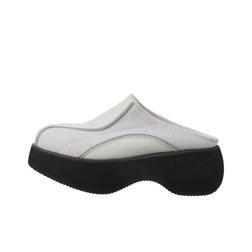 Open Yy Wrap-toe Slippers Women's White