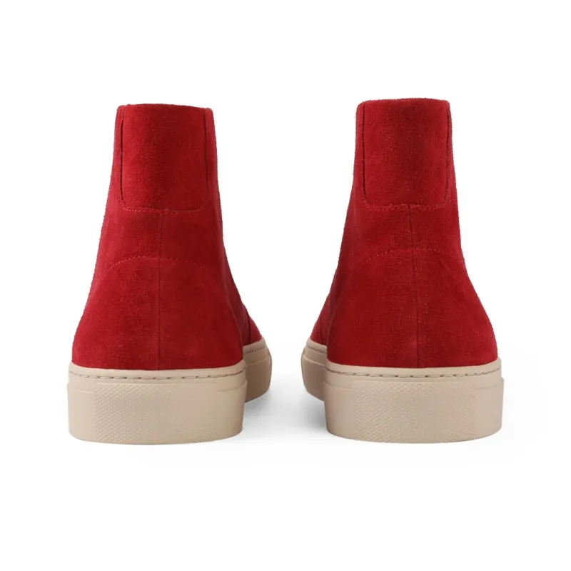 PANE Bamboo Path SB High Top Collection AKIRA Slip Resistant Skateboard Shoes Unisex Red-4