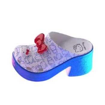 Crocs Siren Clog Hello Kitty 50th Anniversary Blue Glitter Women's