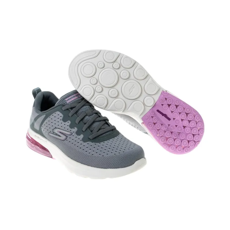 Skechers Go Walk Air 2.0 Cushioned Wear-Resistant Slip-Resistant Low-Top Casual Shoes Women's Gray Green-3