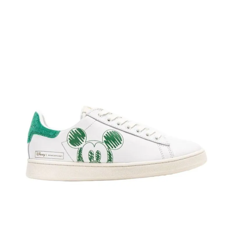 MOA MASTER OF ARTS Low-Top Skateboard Shoes Unisex White-1