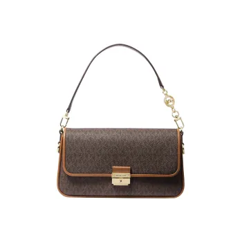 MICHAEL KORS Bradshaw Cow Leather Baguette Bag, Shoulder Bag, Handbag Women's