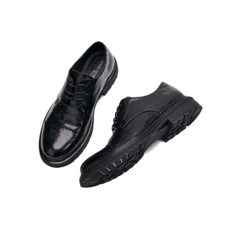Brounvanm Men's Casual Shoes Men Low Top Black-4