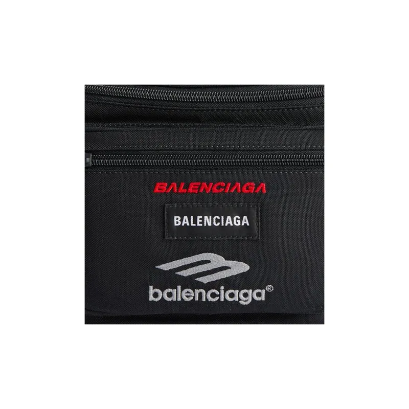 Balenciaga Explorer Polyamide Fanny Pack Men's Black-4
