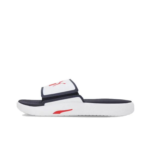 PUMA Softride Sophia Slide Slippers Men Blue/White/Red