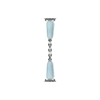 Yu Qing Watch Band Apple Compatibility Denim Material