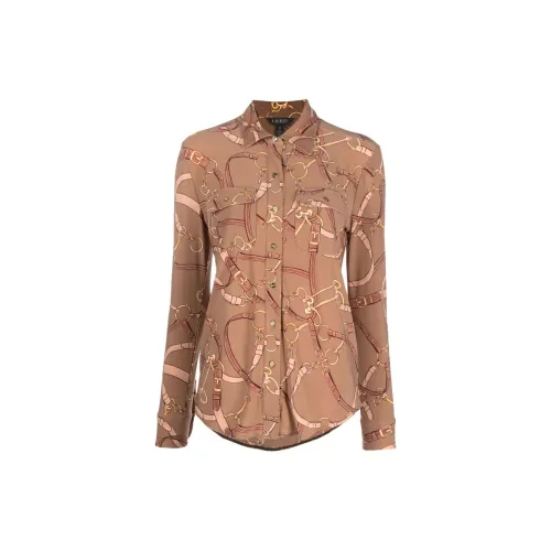 LAUREN RALPH LAUREN Shirts Women's Camel Brown