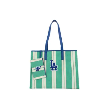 MLB Cotton Tote Bag Shopping Bag Shoulder Bag Portable Crossbody Bag Shoulder Bag Regular Unisex Green White