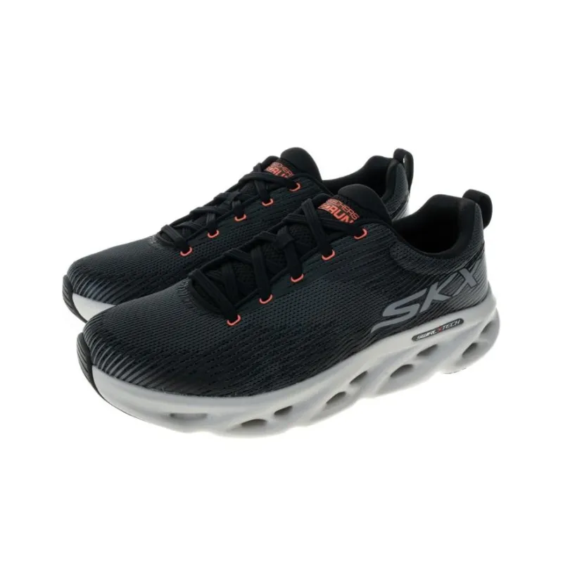 Skechers GO RUN SWIRL TECH SPEED Anti Slip Wear Resistant Low Top Running Shoes Men's Black-2