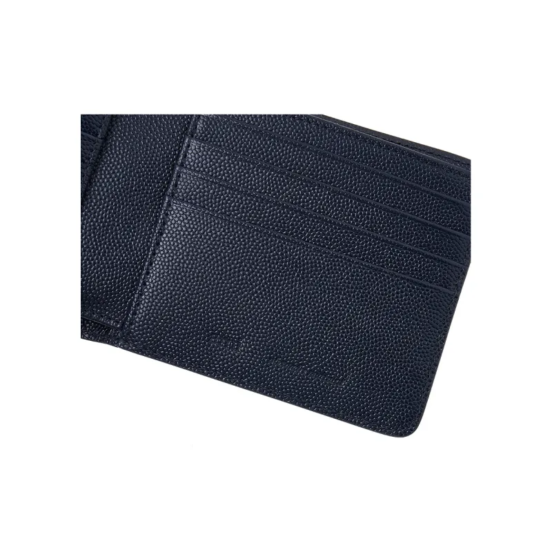 AMIPARIS De Coeur Calfskin Wallet Men's Marine Blue-9