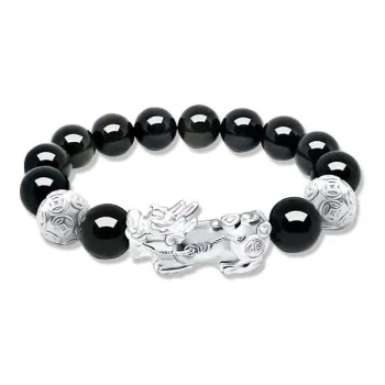 Jingleo Obsidian Jade Bracelets Unisex