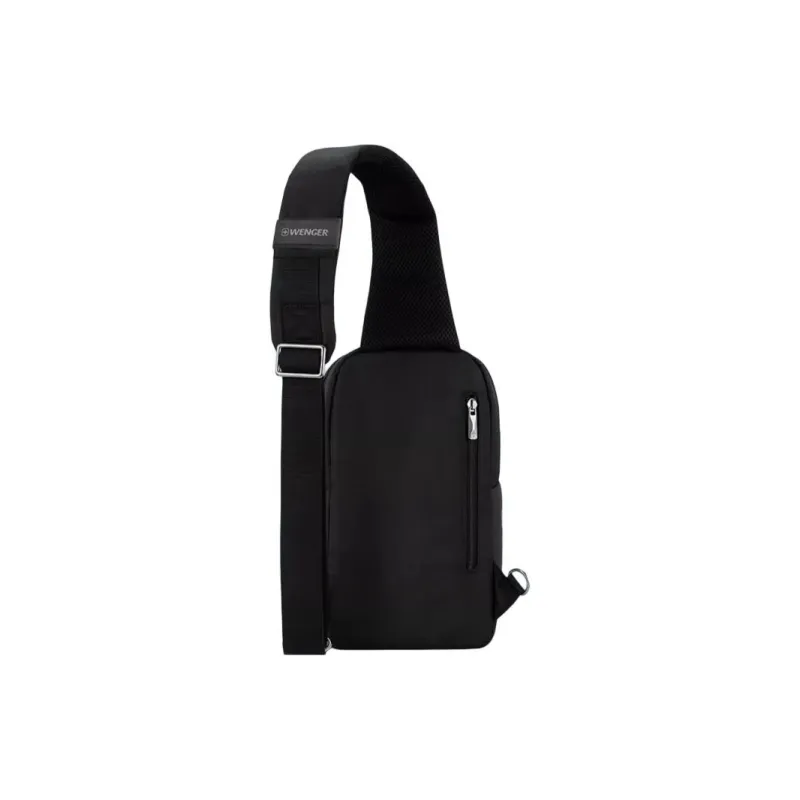 Wenger Polyamide Shoulder Bag Crossbody Bag Sling Bags Small Size Men's Black-2