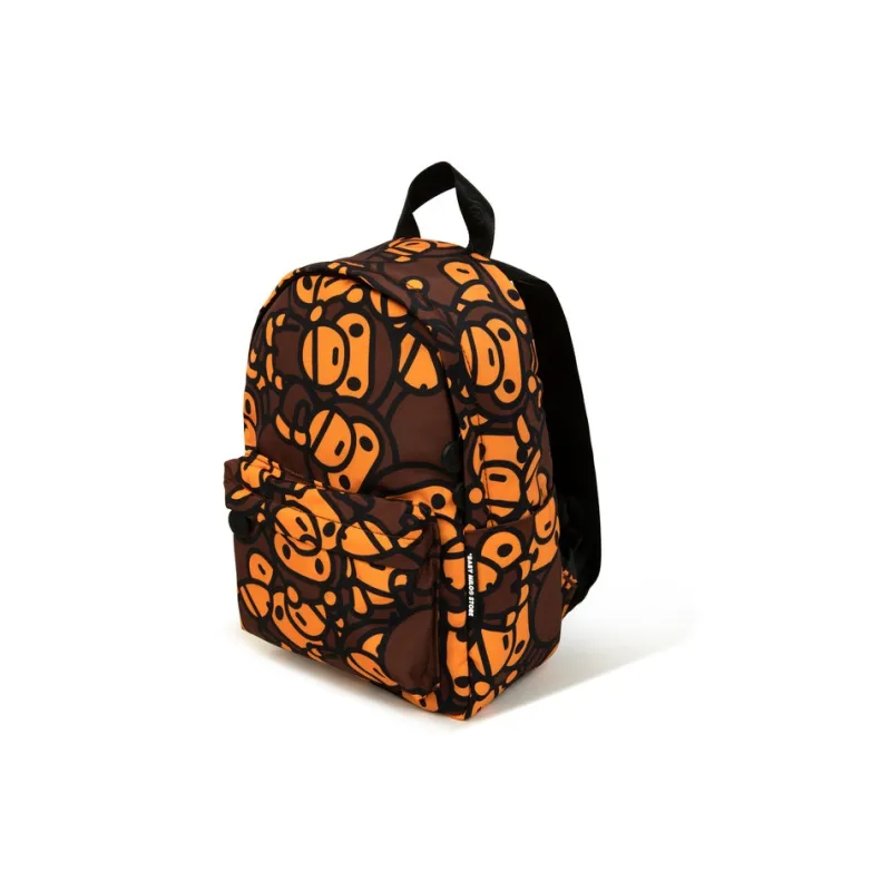 Aape Fabric Backpack Regular Women's Light Blue, Brown-1
