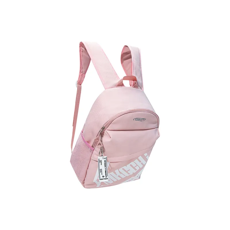 GF Nylon Backpack Large Size Unisex Black/White-14