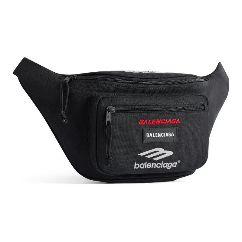 Balenciaga Explorer Polyamide Fanny Pack Men's Black-1