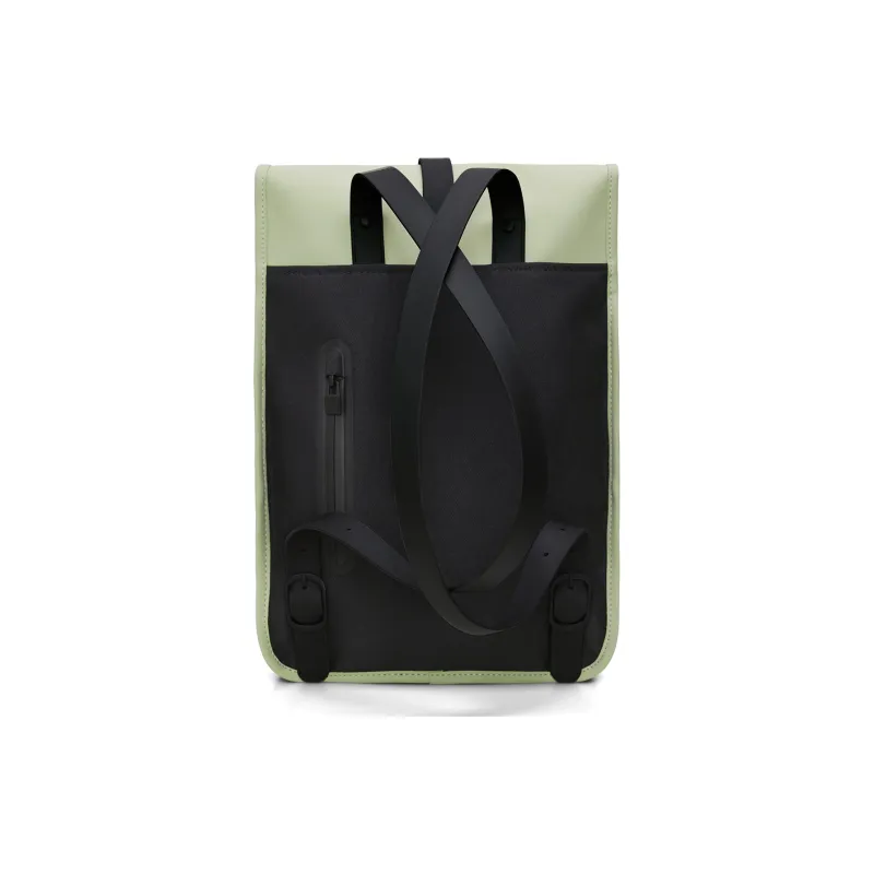 Rains Polyurethane And Polyester Blend Laptop Backpack Mini Unisex Black-34