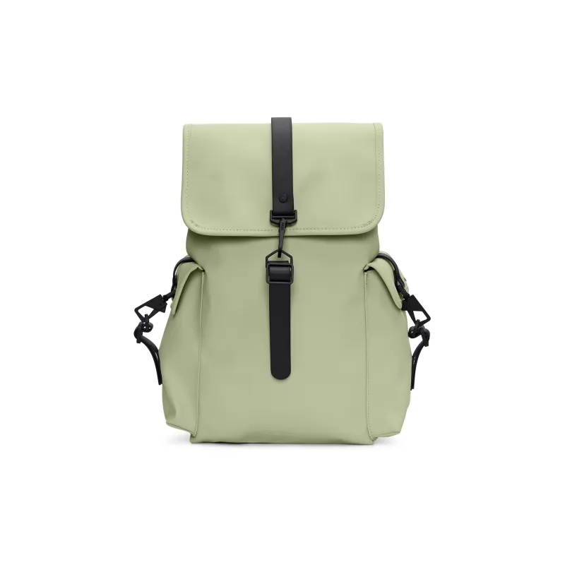 Rains Polyester Laptop Backpack Large Size Unisex Black Off white Gray-9