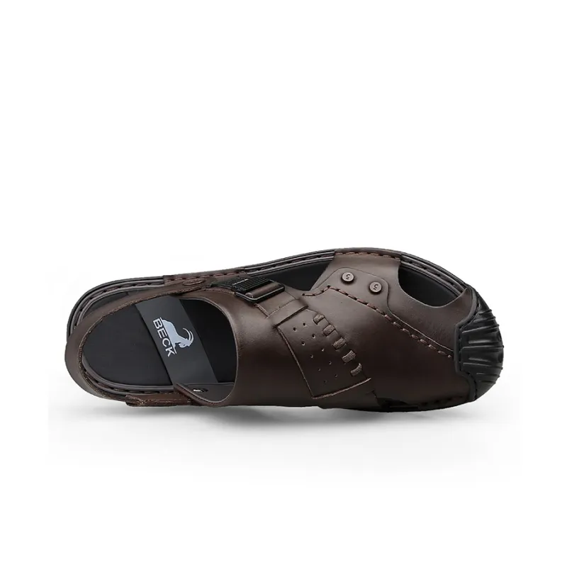 BECK Beach Sandals Men Brown-8