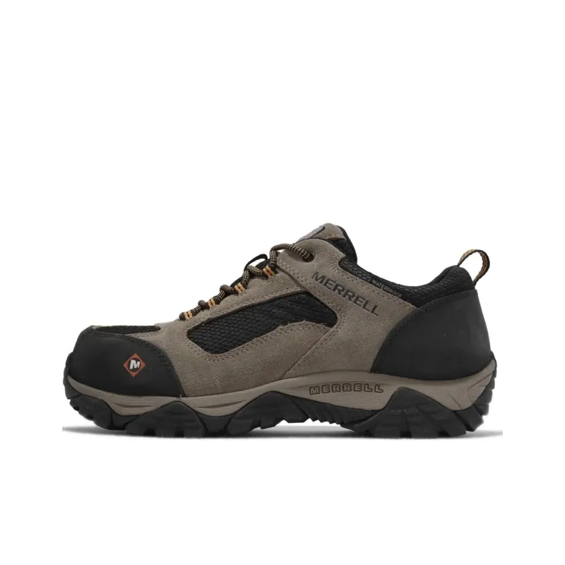 MERRELL Moab Onset Cushioning Wear-Resistant Low-Top Hiking/Trekking Shoes Men's Brown Black-0