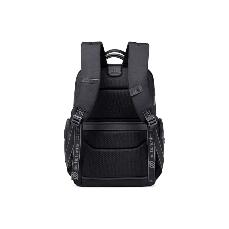 ARCTIC HUNTER Polyester Backpack Large Size Men's Black/Gray/Blue-2