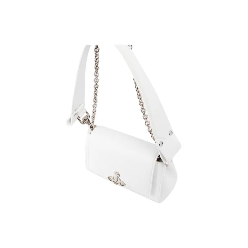 Vivienne Westwood HAZEL Vegan Leather Handbag, Shoulder Bag, Crossbody Bag Women's White-3