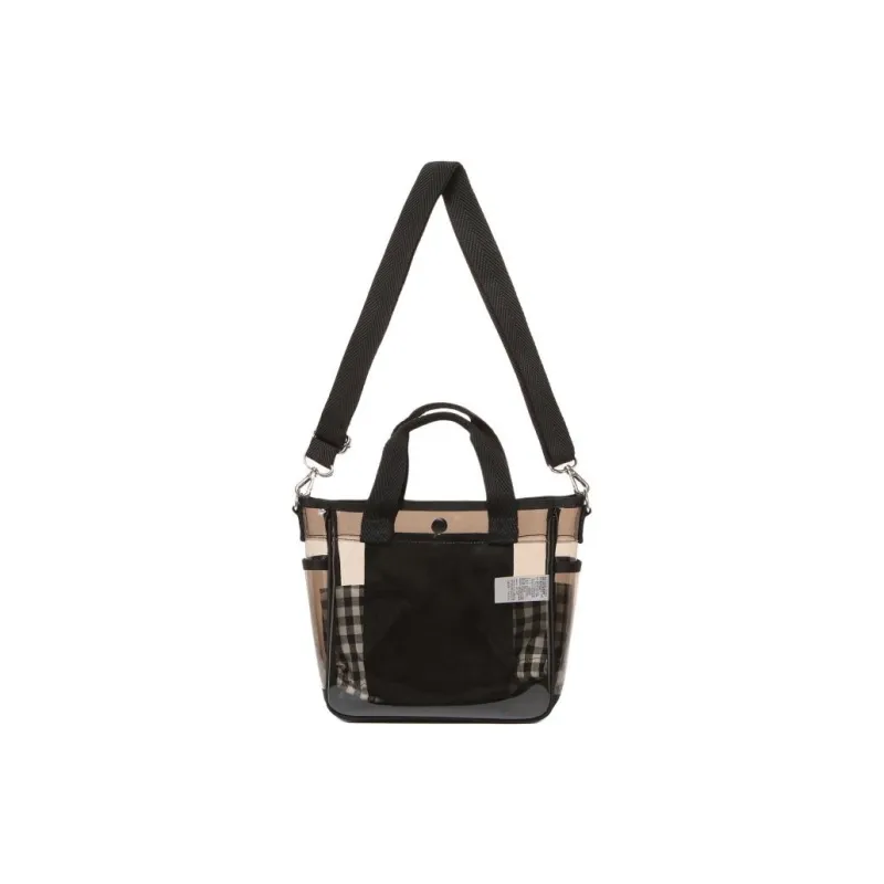 FILA PVC Tote Bag Shopping Bag Shoulder Bag Crossbody Bag Handbag Women's Black-2