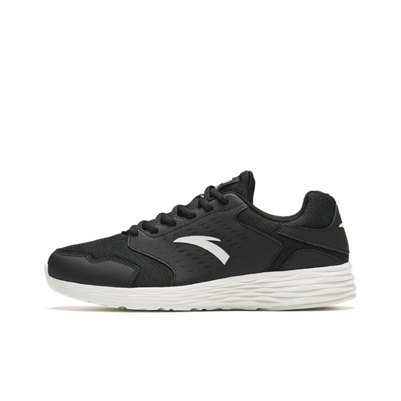 Anta Cushioning Breathable Low-Top Running Shoes Men's Black-0