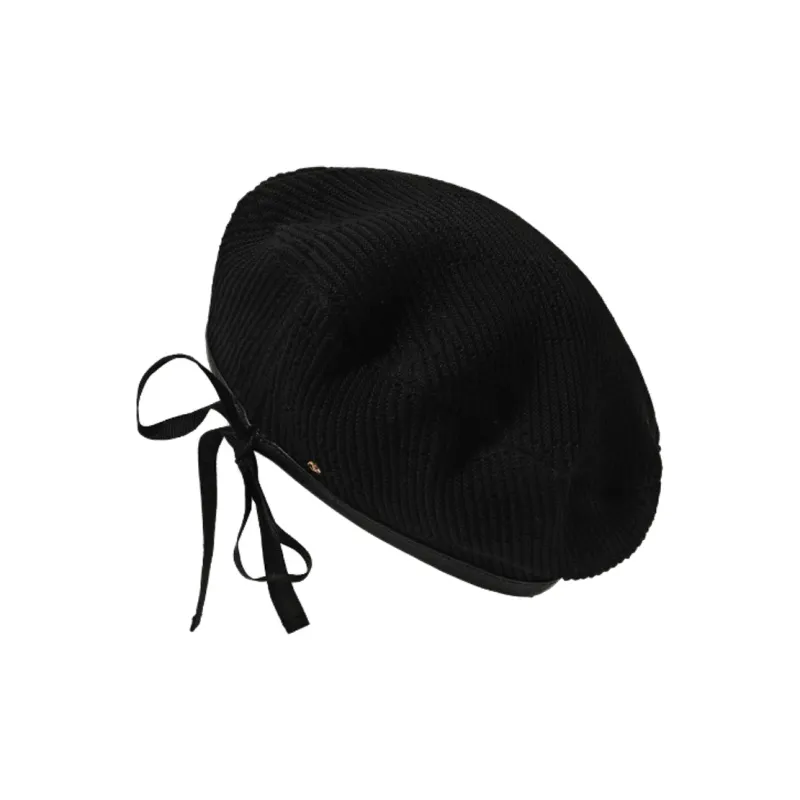 GUCCI Cotton Berets Women's Black-0