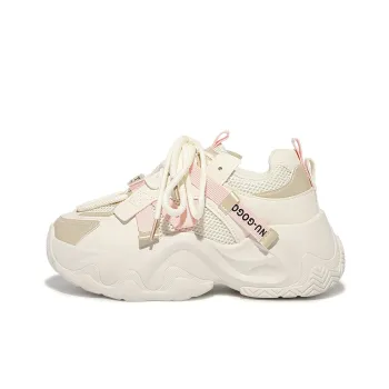 SNXR Cushioned Anti-Slip Wear-Resistant Waterproof And Breathable Low-Top Chunky Sneakers Women's Beige