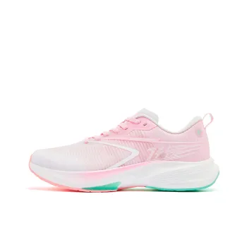 QIAODAN Rapid 2.0 Balance Lightweight Low Top Q KUNGFU PRO Casual Running Shoes Men's Jordan White Cherry Blossom Pink