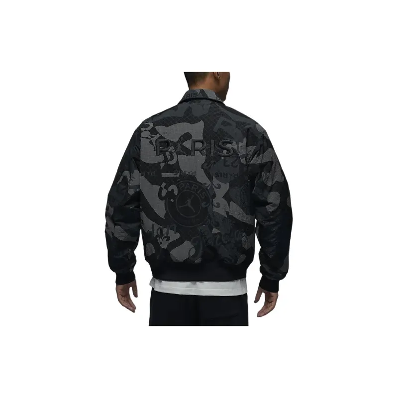 Jordan x PSG SS24 Jackets Coats Men's Black-3