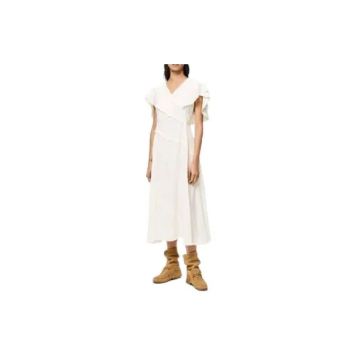 LOEWE Short-Sleeved Dresses Women's White