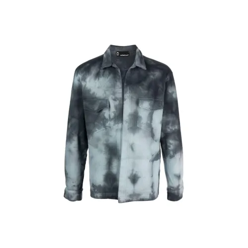 STYLAND X NotRainProof Tie-dye Open-front Shirt Jacket