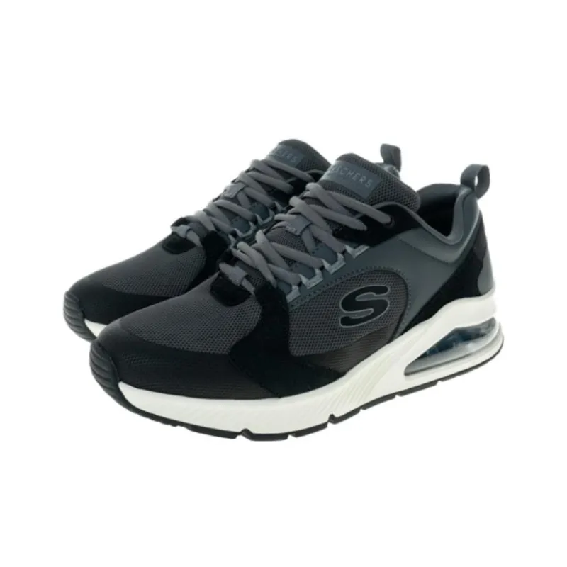 Skechers Shock Absorbers With Slip Resistant And Abrasion Resistant Properties Low Top Running Shoes Men's Gray-1