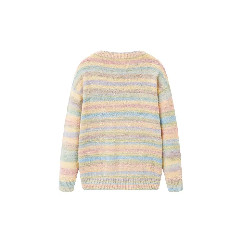 LEDIN Sweater Women's Green Stripes-1