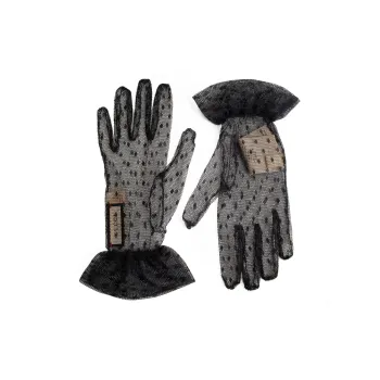 GUCCI Polyamide Gloves Women's Black